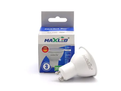 Żarówka MAXLED LED GU10 3W 0HE3, b.neutralna