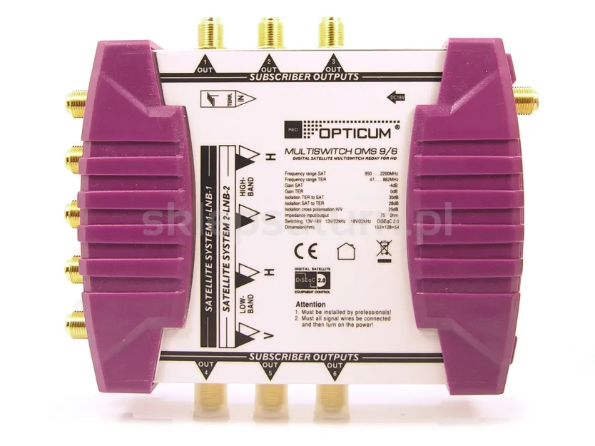 Multiswitch Opticum OMS 9x6P.