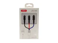 Kabel 3w1 USB-Lightning USB-C Micro 1.2m LXNB54