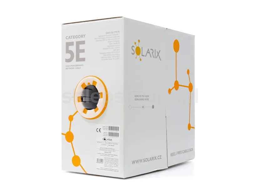 Kabel skrętka CAT.5e FTP Solarix SXKD-5E-FTP-PE PVC PE zewnętrzny, 305m