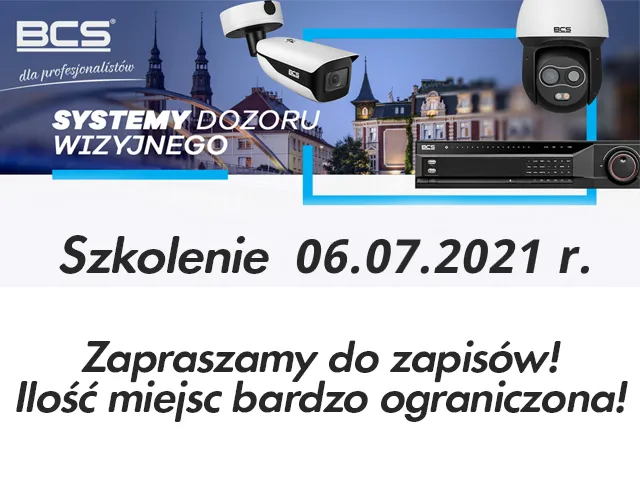 26.05.2021 | Szkolenie: Monitoring z firmą BCS